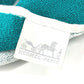 HERMES Yachting Dot Print Bath Towel, Blanket, Beach Towel, Fringe Towel, Cotton, Unisex, Green