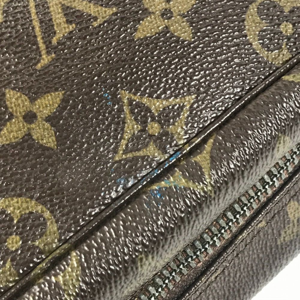LOUIS VUITTON M47522 Monogram True Toilet 28 Makeup Pouch, Clutch Bag, Second Bag, Cosmetic Pouch, Monogram Canvas, Women's, Brown