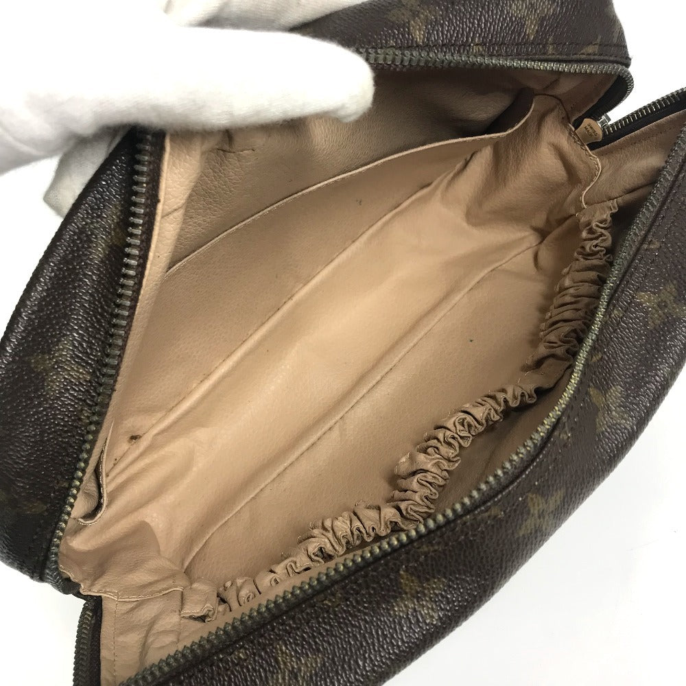LOUIS VUITTON M47522 Monogram True Toilet 28 Makeup Pouch, Clutch Bag, Second Bag, Cosmetic Pouch, Monogram Canvas, Women's, Brown