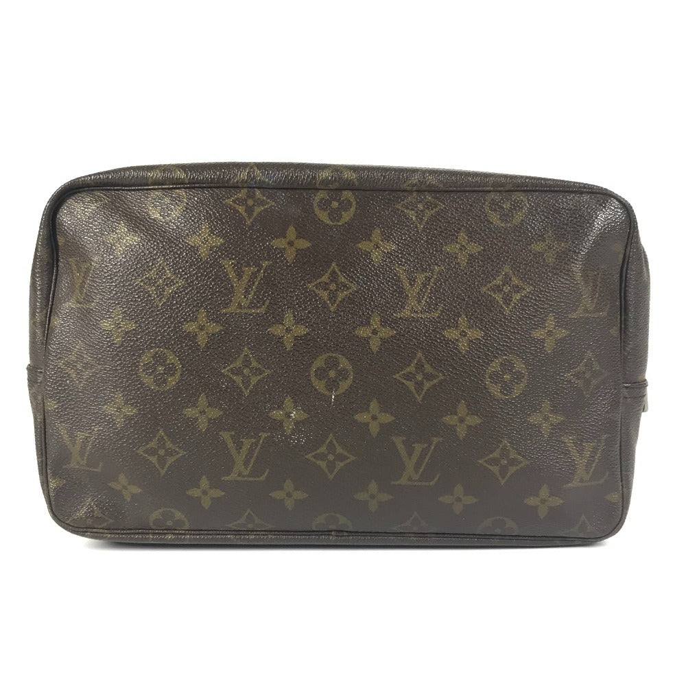 LOUIS VUITTON M47522 Monogram True Toilet 28 Makeup Pouch, Clutch Bag, Second Bag, Cosmetic Pouch, Monogram Canvas, Women's, Brown