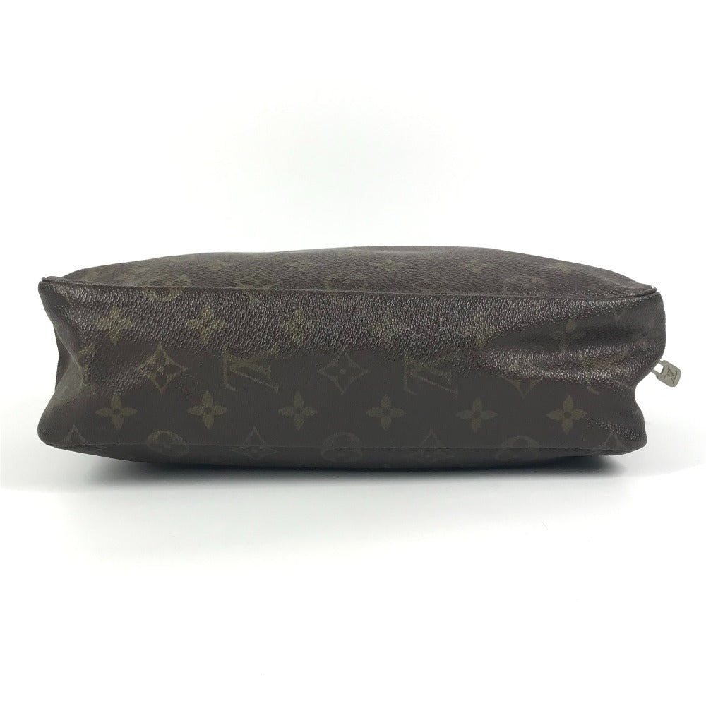 LOUIS VUITTON M47522 Monogram True Toilet 28 Makeup Pouch, Clutch Bag, Second Bag, Cosmetic Pouch, Monogram Canvas, Women's, Brown