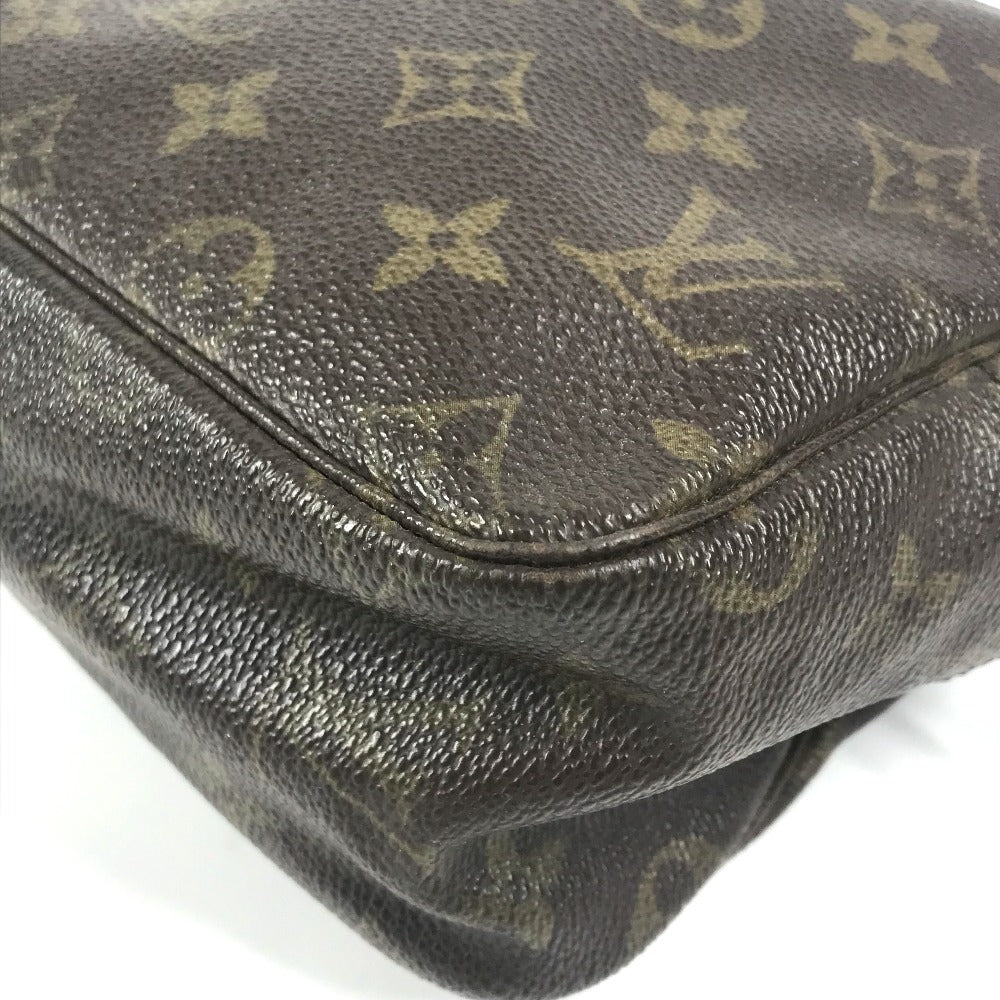 LOUIS VUITTON M47522 Monogram True Toilet 28 Makeup Pouch, Clutch Bag, Second Bag, Cosmetic Pouch, Monogram Canvas, Women's, Brown
