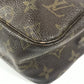 LOUIS VUITTON M47522 Monogram True Toilet 28 Makeup Pouch, Clutch Bag, Second Bag, Cosmetic Pouch, Monogram Canvas, Women's, Brown