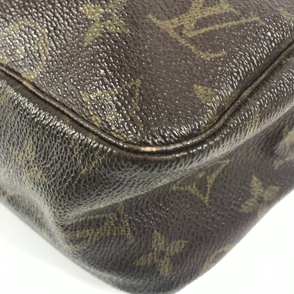 LOUIS VUITTON M47522 Monogram True Toilet 28 Makeup Pouch, Clutch Bag, Second Bag, Cosmetic Pouch, Monogram Canvas, Women's, Brown