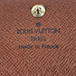 LOUIS VUITTON M61725 Monogram Porte Monnaie Credit Bifold Long Wallet with Flap, Unisex Brown Monogram Canvas