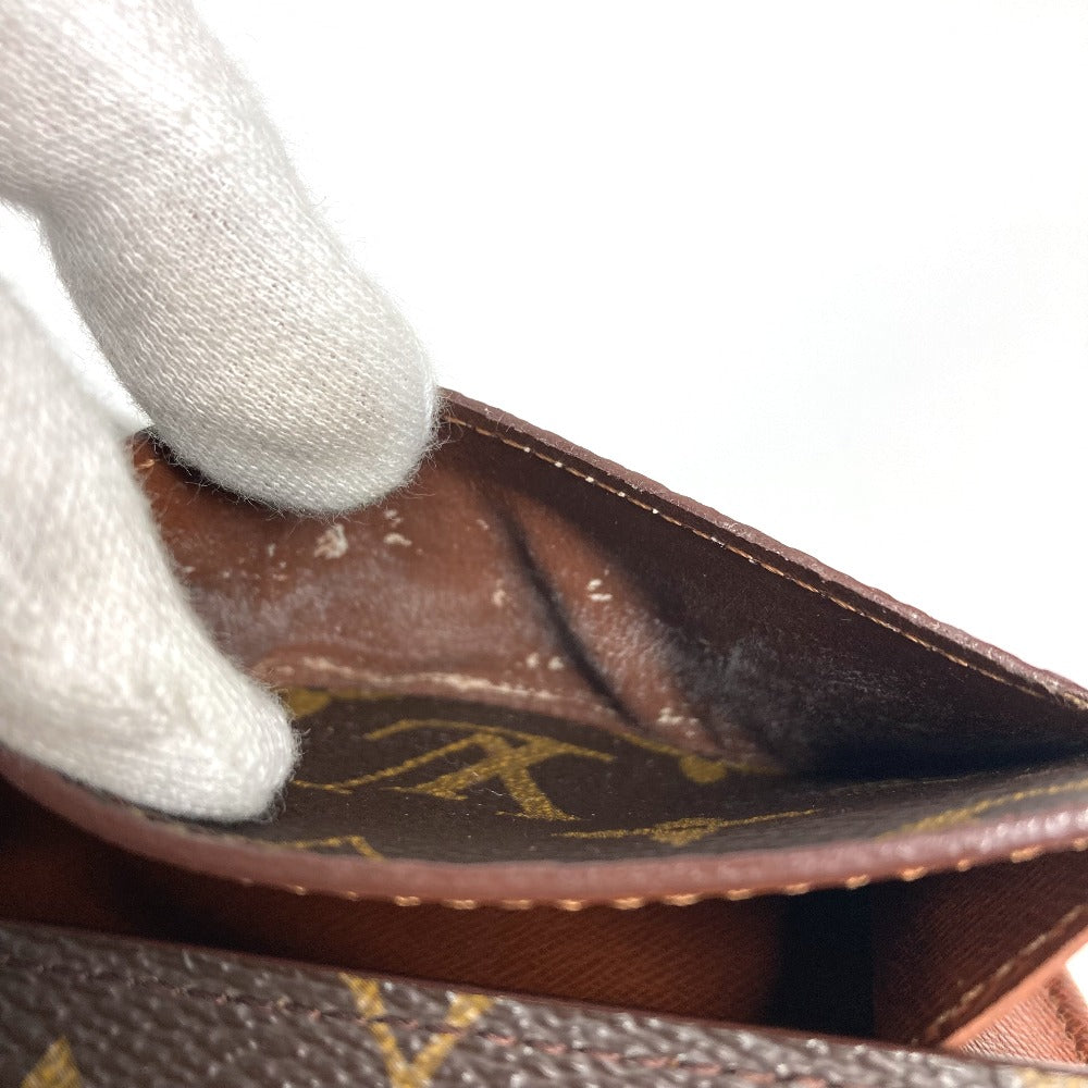 LOUIS VUITTON M61725 Monogram Porte Monnaie Credit Bifold Long Wallet with Flap, Unisex Brown Monogram Canvas