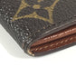 LOUIS VUITTON M61725 Monogram Porte Monnaie Credit Bifold Long Wallet with Flap, Unisex Brown Monogram Canvas