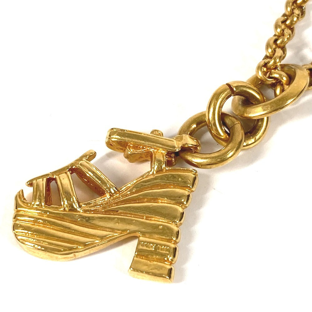Salvatore Ferragamo ヴィンテージ サンダル 靴 アクセサリー ジュエリー ロングネックレス チェーンネックレス ネックレス メタル レディース ゴールド