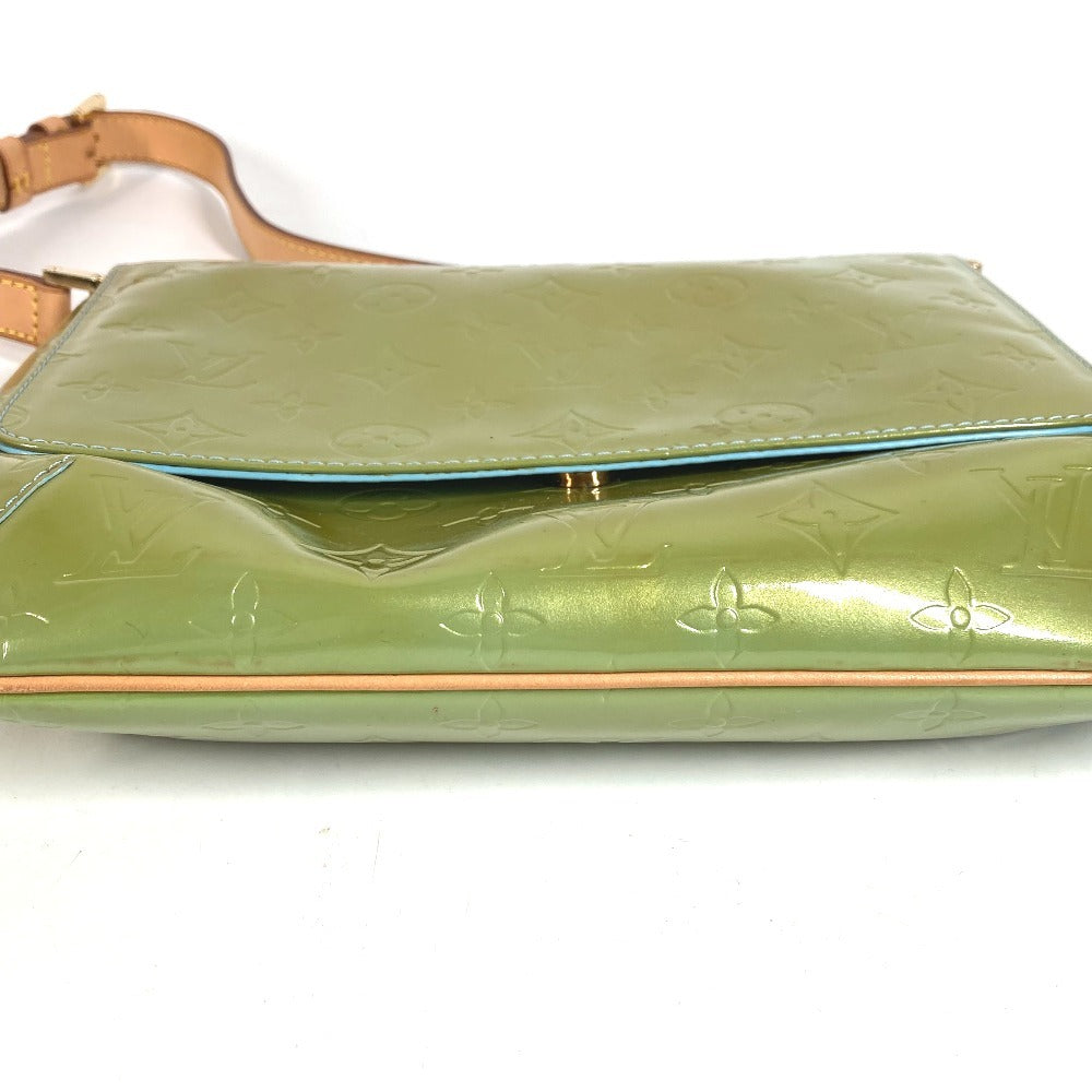 LOUIS VUITTON M91009 Monogram Vernis Thompson Street กระเป๋า กระเป๋าสะพายข้าง กระเป๋าสะพายไหล่ ผ้าแคนวาส Monogram Vernis สำหรับผู้หญิง สีเบบี้บลู สีฟ้า