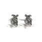TIFFANY&Co. プラチナ クロス ダイヤ ダイヤモンド ジュエリー アクセサリー ピアス Pt950 レディース シルバー
