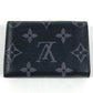 LOUIS VUITTON M45417 กระเป๋าสตางค์ Discovery Compact Wallet ลาย Monogram Eclipse กระเป๋าสตางค์พับสามทบ แคนวาส Monogram Eclipse ยูนิเซ็กส์ สีดำ