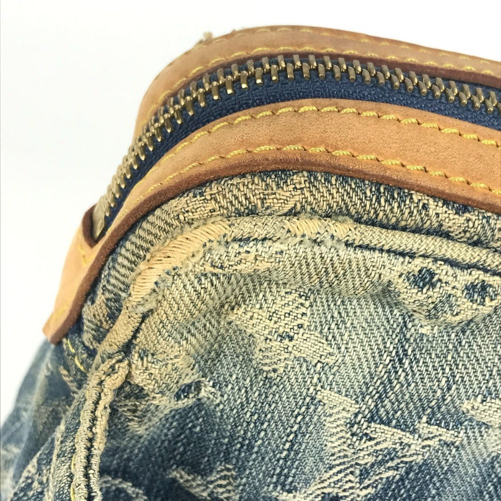 LOUIS VUITTON M95347 モノグラムデニム バムバッグ カバン ボディバッグ クロス ウエストバッグ モノグラムデニムキャンバス レディース ブルー