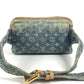 LOUIS VUITTON M95347 モノグラムデニム バムバッグ カバン ボディバッグ クロス ウエストバッグ モノグラムデニムキャンバス レディース ブルー