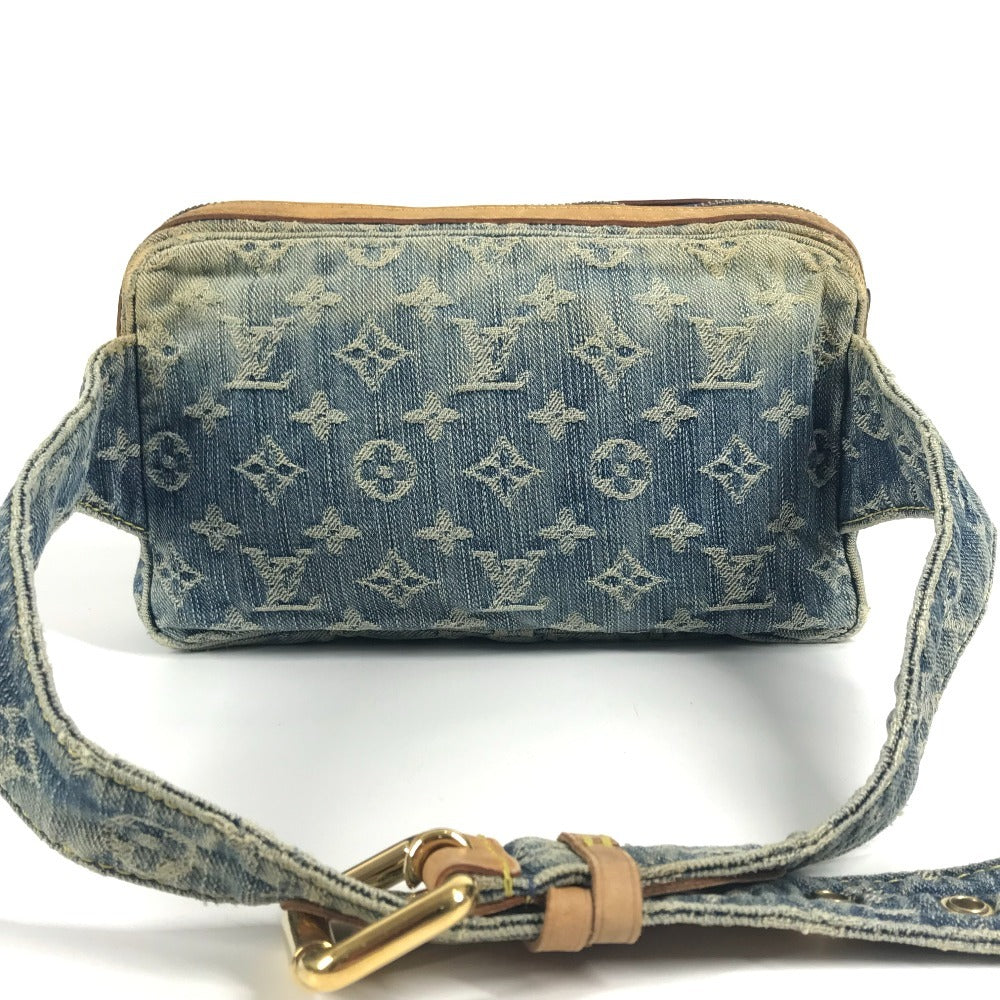 LOUIS VUITTON M95347 モノグラムデニム バムバッグ カバン ボディバッグ クロス ウエストバッグ モノグラムデニムキャンバス レディース ブルー