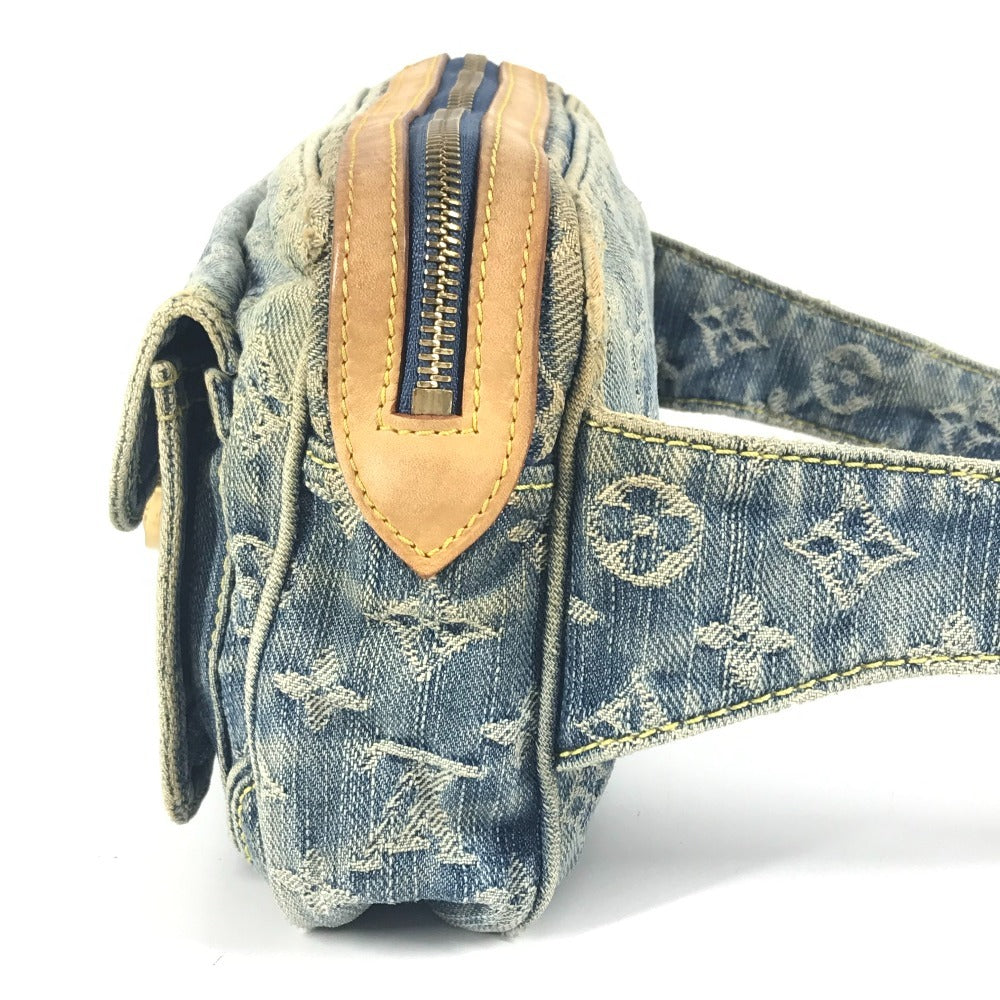 LOUIS VUITTON M95347 モノグラムデニム バムバッグ カバン ボディバッグ クロス ウエストバッグ モノグラムデニムキャンバス レディース ブルー