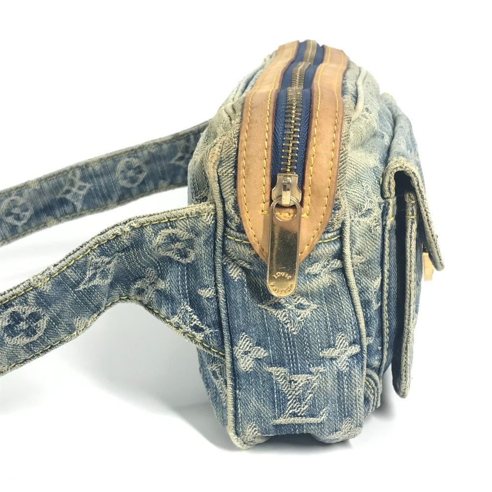 LOUIS VUITTON M95347 モノグラムデニム バムバッグ カバン ボディバッグ クロス ウエストバッグ モノグラムデニムキャンバス レディース ブルー