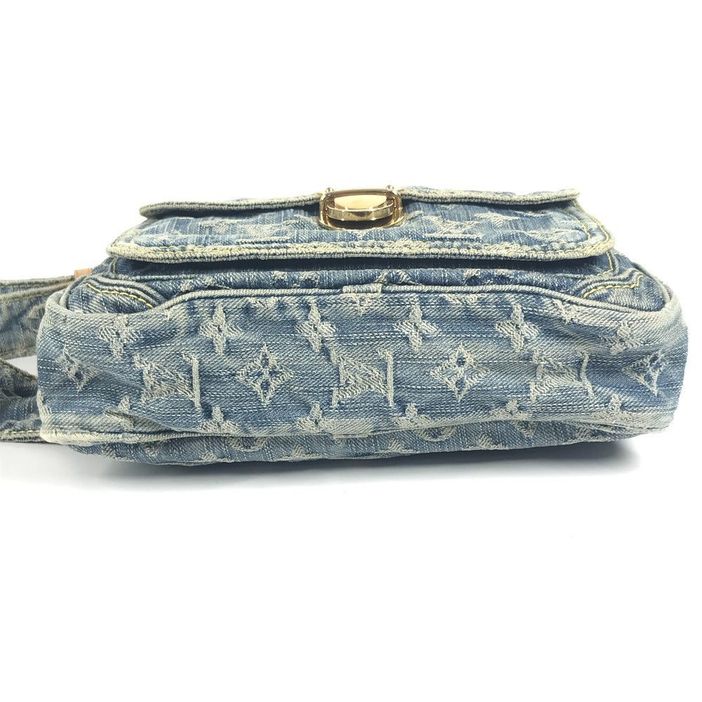 LOUIS VUITTON M95347 モノグラムデニム バムバッグ カバン ボディバッグ クロス ウエストバッグ モノグラムデニムキャンバス レディース ブルー