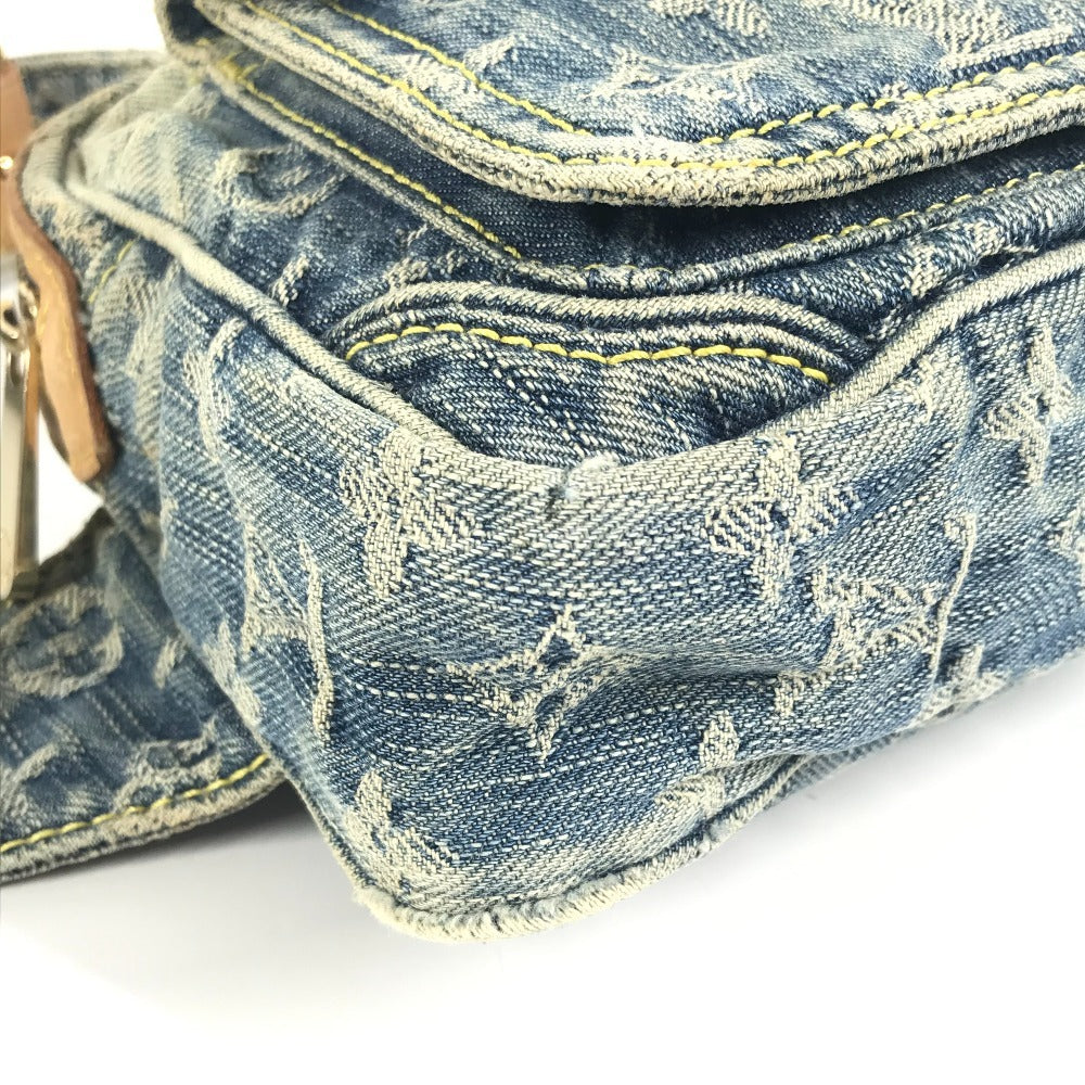 LOUIS VUITTON M95347 モノグラムデニム バムバッグ カバン ボディバッグ クロス ウエストバッグ モノグラムデニムキャンバス レディース ブルー