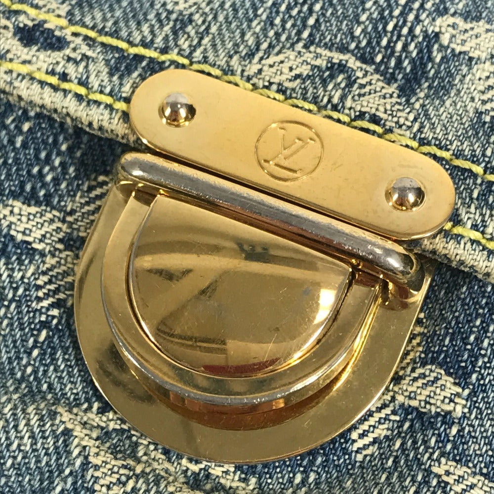 LOUIS VUITTON M95347 モノグラムデニム バムバッグ カバン ボディバッグ クロス ウエストバッグ モノグラムデニムキャンバス レディース ブルー