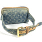 LOUIS VUITTON M95347 モノグラムデニム バムバッグ カバン ボディバッグ クロス ウエストバッグ モノグラムデニムキャンバス レディース ブルー