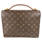 LOUIS VUITTON M51185 モノグラム モンソー28 モンソー 28 カバン フラップ 書類バッグ ハンドバッグ モノグラムキャンバス ユニセックス ブラウン