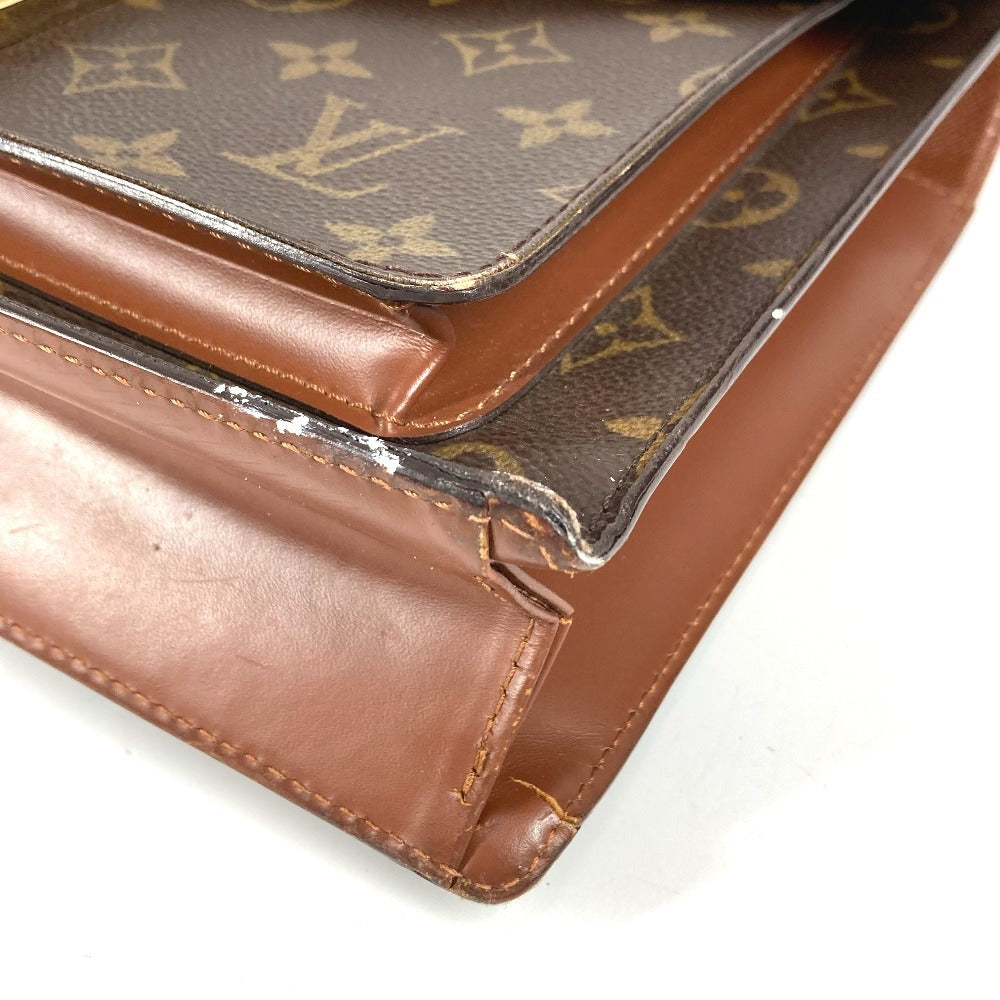 LOUIS VUITTON M51185 モノグラム モンソー28 モンソー 28 カバン フラップ 書類バッグ ハンドバッグ モノグラムキャンバス ユニセックス ブラウン