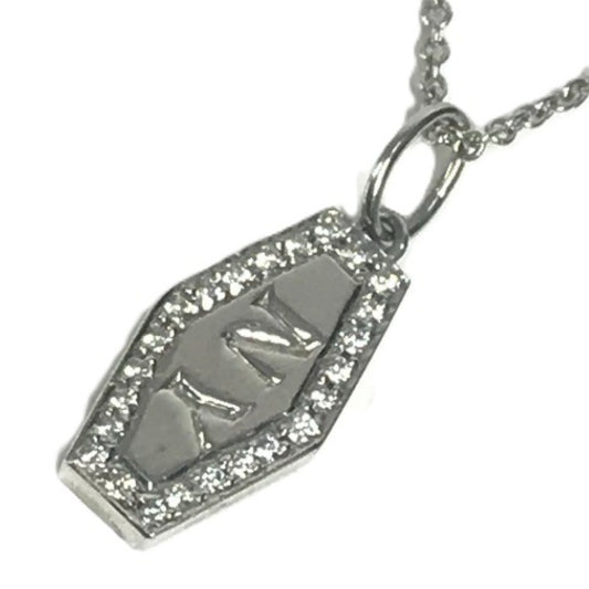 TIFFANY&Co. プラチナ NYプレート ダイヤモンド ニューヨーク ジュエリー アクセサリー チェーンネックレス ネックレス Pt950 レディース シルバー