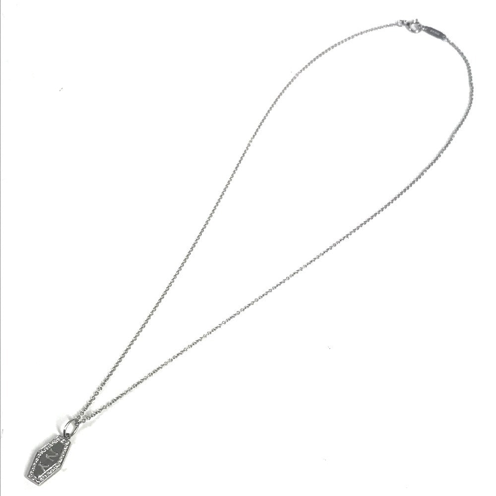 TIFFANY&Co. プラチナ NYプレート ダイヤモンド ニューヨーク ジュエリー アクセサリー チェーンネックレス ネックレス Pt950 レディース シルバー