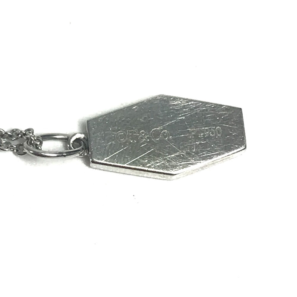 TIFFANY&Co. プラチナ NYプレート ダイヤモンド ニューヨーク ジュエリー アクセサリー チェーンネックレス ネックレス Pt950 レディース シルバー
