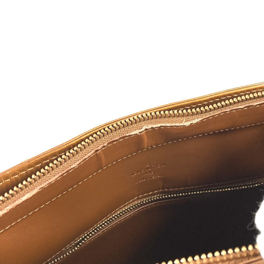 LOUIS VUITTON M91122 モノグラムヴェルニ ヒューストン 肩掛け カバン ショルダーバッグ トートバッグ モノグラムヴェルニキャンバス レディース ブロンズ ブラウン