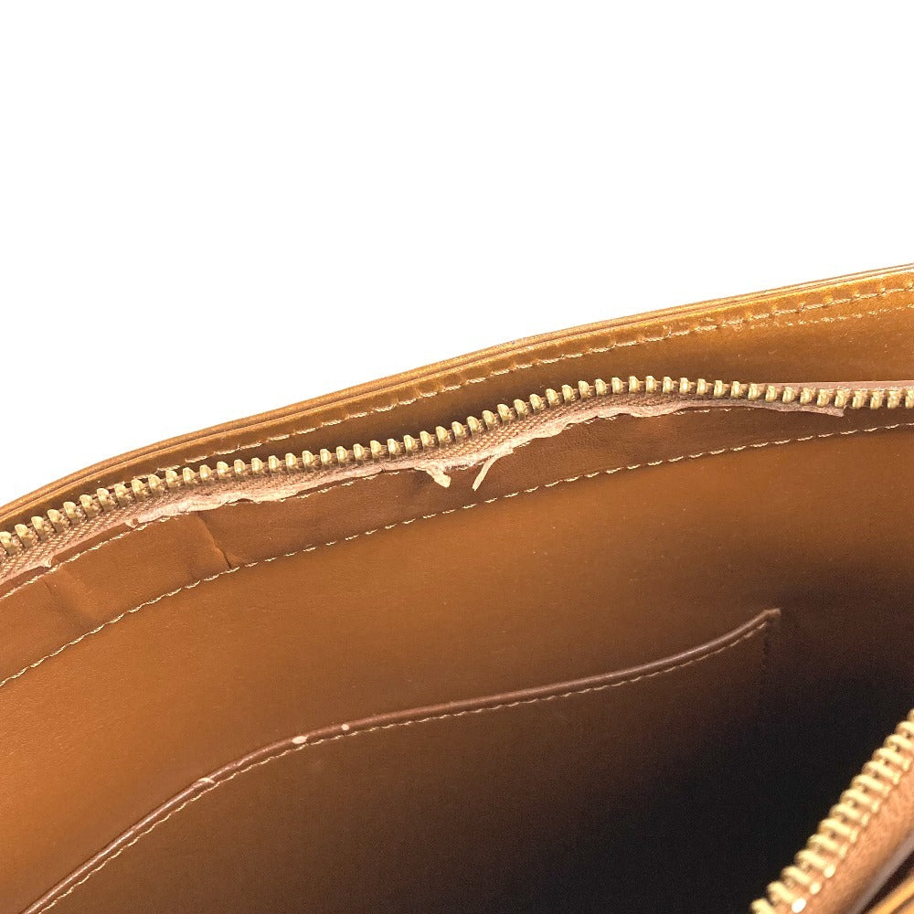 LOUIS VUITTON M91122 モノグラムヴェルニ ヒューストン 肩掛け カバン ショルダーバッグ トートバッグ モノグラムヴェルニキャンバス レディース ブロンズ ブラウン