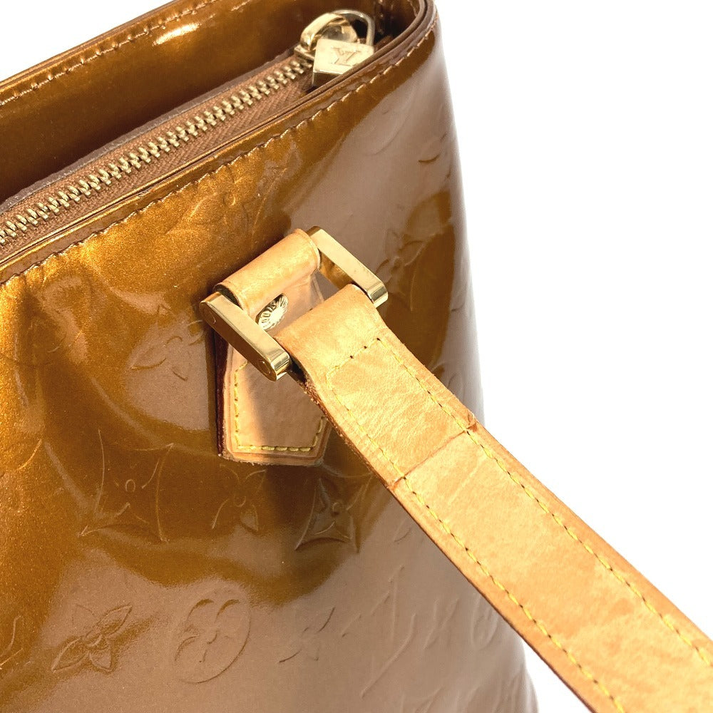 LOUIS VUITTON M91122 モノグラムヴェルニ ヒューストン 肩掛け カバン ショルダーバッグ トートバッグ モノグラムヴェルニキャンバス レディース ブロンズ ブラウン