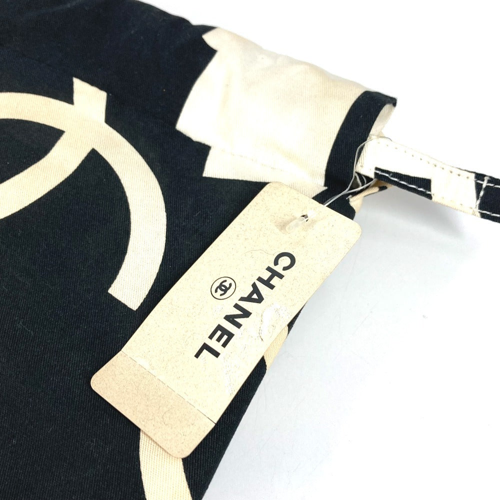 CHANEL CC ココマーク 巾着バッグ カバン 肩掛け ショルダーバッグ コットン レディース ホワイト