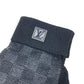 LOUIS VUITTON M70006 ダミエグラフィット ゴン・プティ ダミエ グローブ 手袋 ウール メンズ ブラック