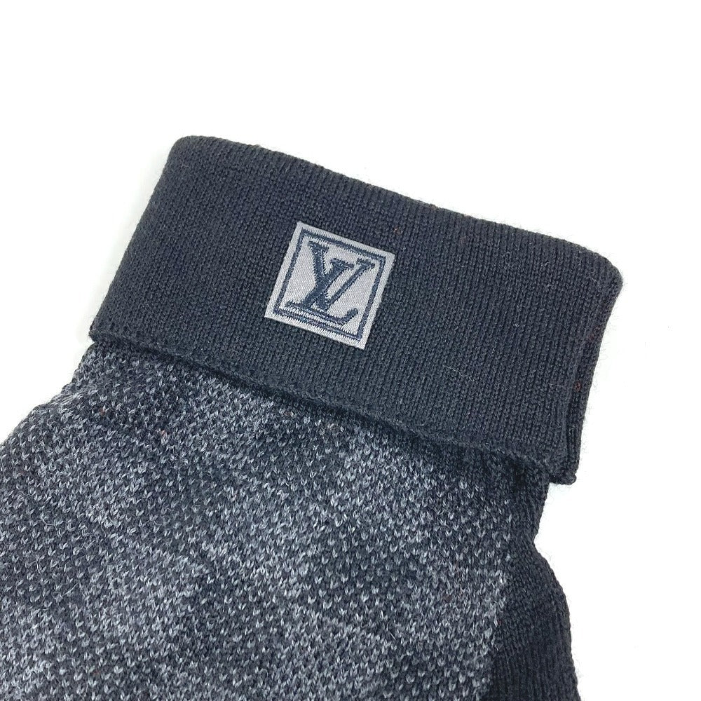 LOUIS VUITTON M70006 ダミエグラフィット ゴン・プティ ダミエ グローブ 手袋 ウール メンズ ブラック