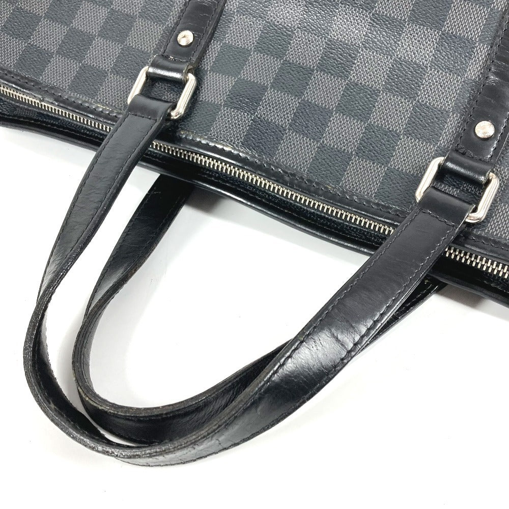 LOUIS VUITTON N51192 ダミエグラフィット タダオ トートバッグ 縦型 カバン 斜め掛け 2WAYバッグ ショルダーバッグ ダミエグラフィットキャンバス ユニセックス ブラック