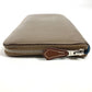 HERMES Azap Long Silk'In Wallet Long Wallet Round Fastener Long Wallet Epsom Unisex Etoupe Gray