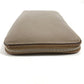 HERMES Azap Long Silk'In Wallet Long Wallet Round Fastener Long Wallet Epsom Unisex Etoupe Gray