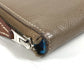 HERMES Azap Long Silk'In Wallet Long Wallet Round Fastener Long Wallet Epsom Unisex Etoupe Gray