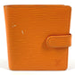 LOUIS VUITTON M6355H Epi Portefeuille Compact Compact Wallet กระเป๋าสตางค์ 2 พับ หนัง Epi Unisex ส้มแมนดาริน