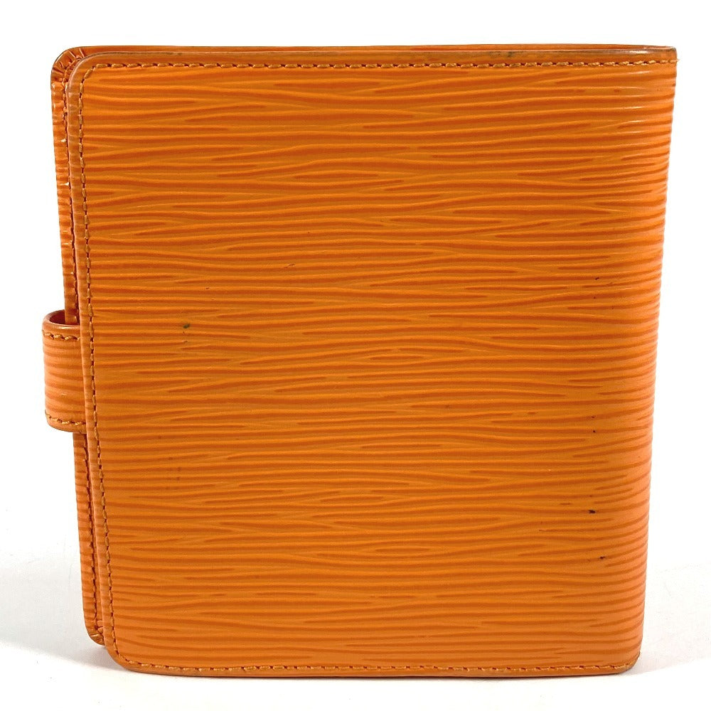 LOUIS VUITTON M6355H Epi Portefeuille Compact Compact Wallet กระเป๋าสตางค์ 2 พับ หนัง Epi Unisex ส้มแมนดาริน