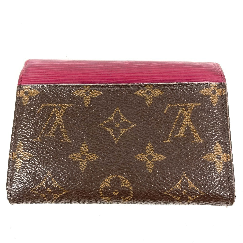 LOUIS VUITTON M60494 Monogram Epi Portefeuille Marilou Compact Wallet Tri-fold wallet Monogram Canvas Unisex Fuchsia Pink