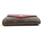 LOUIS VUITTON M60494 Monogram Epi Portefeuille Marilou Compact Wallet Tri-fold wallet Monogram Canvas Unisex Fuchsia Pink