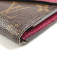 LOUIS VUITTON M60494 Monogram Epi Portefeuille Marilou Compact Wallet Tri-fold wallet Monogram Canvas Unisex Fuchsia Pink