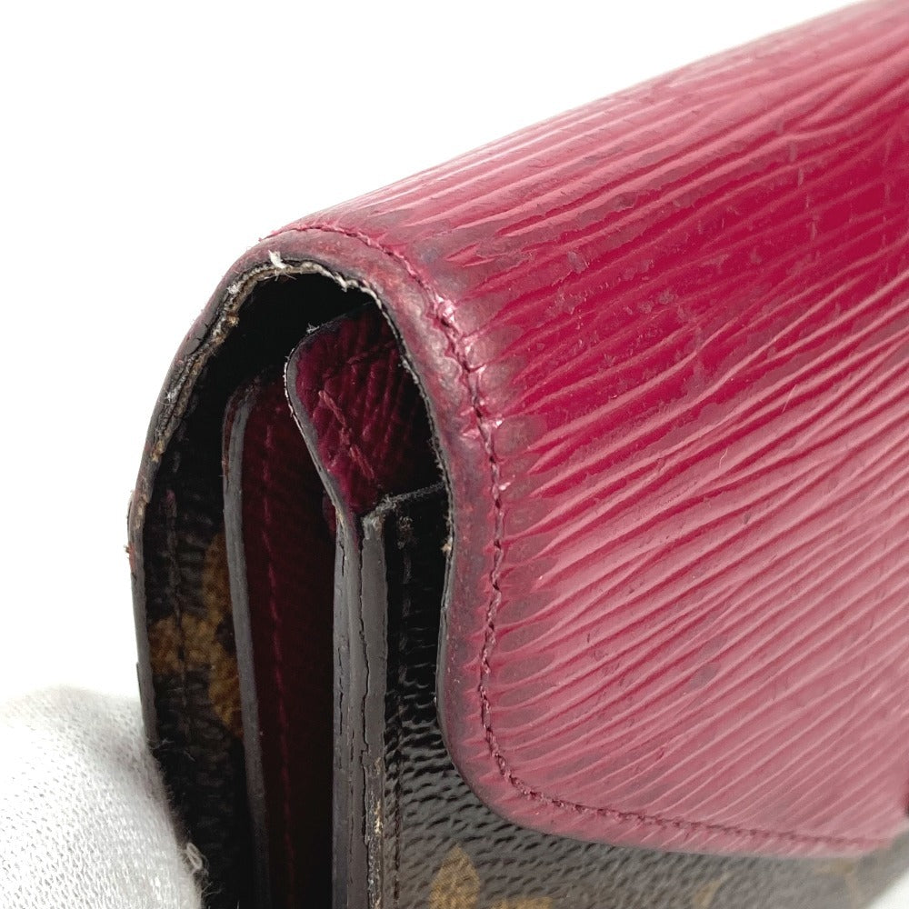 LOUIS VUITTON M60494 Monogram Epi Portefeuille Marilou Compact Wallet Tri-fold wallet Monogram Canvas Unisex Fuchsia Pink