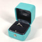 TIFFANY&Co. Platinum Solitaire Diamond 1pt 0.22ct Jewelry Accessory Ring Pt950 Women's Silver