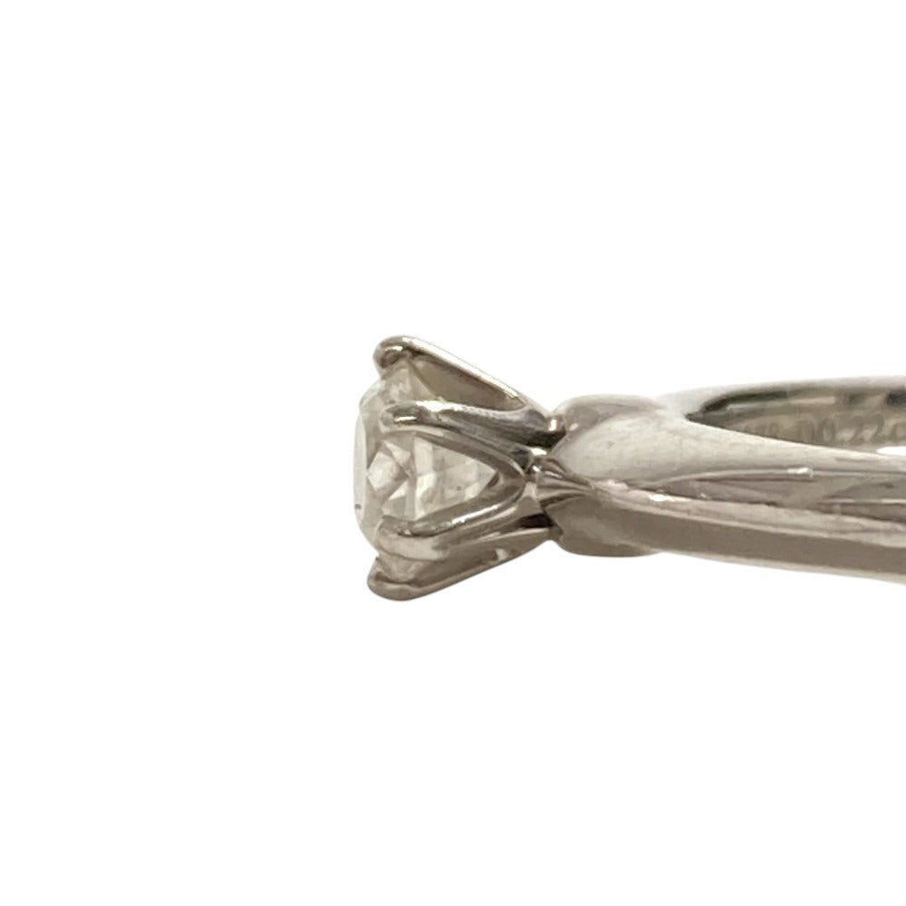 TIFFANY&Co. Platinum Solitaire Diamond 1pt 0.22ct Jewelry Accessory Ring Pt950 Women's Silver