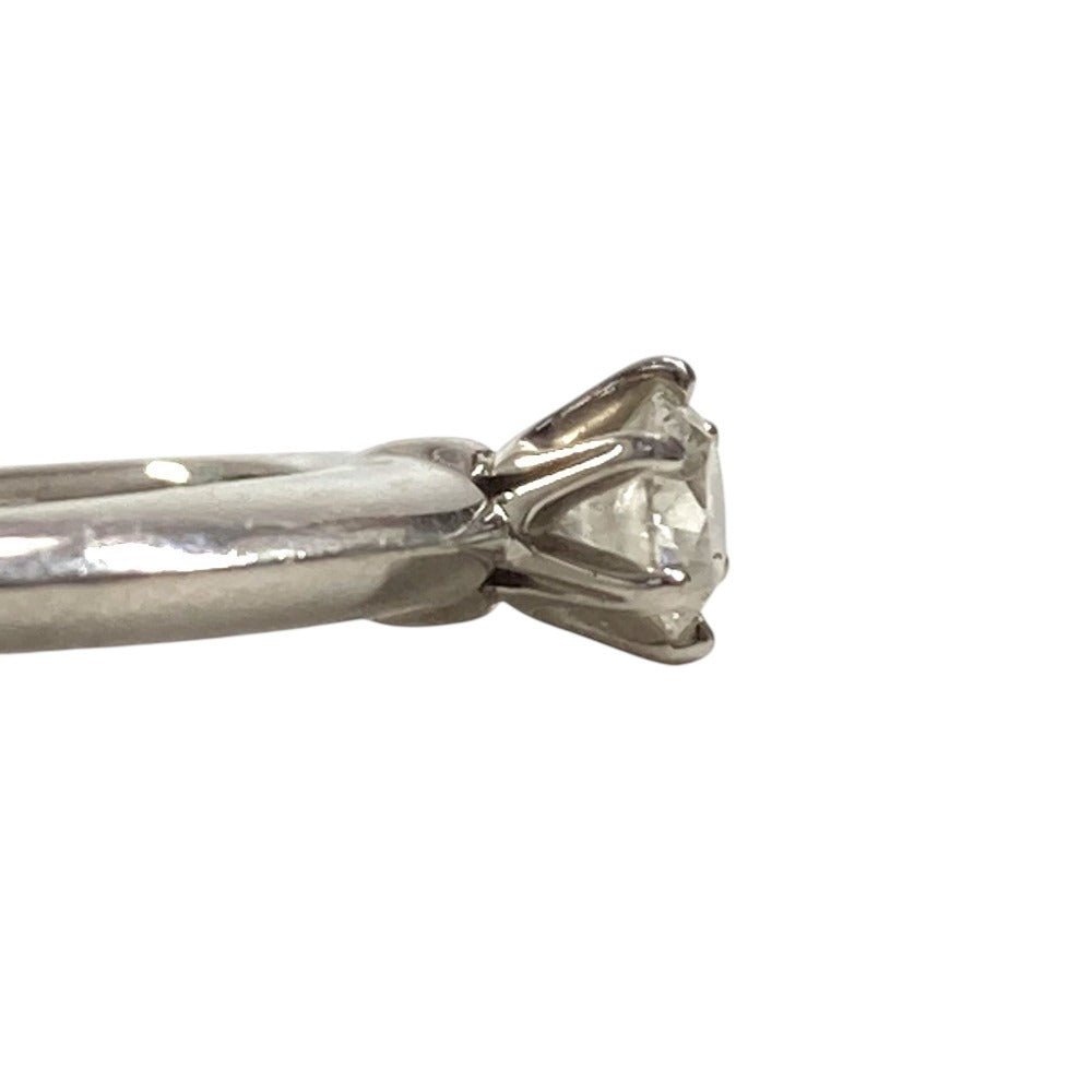 TIFFANY&Co. Platinum Solitaire Diamond 1pt 0.22ct Jewelry Accessory Ring Pt950 Women's Silver
