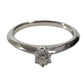 TIFFANY&Co. Platinum Solitaire Diamond 1pt 0.22ct Jewelry Accessory Ring Pt950 Women's Silver