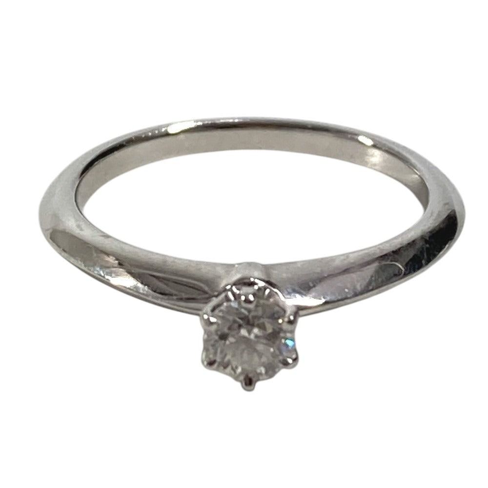 TIFFANY&Co. Platinum Solitaire Diamond 1pt 0.22ct Jewelry Accessory Ring Pt950 Women's Silver